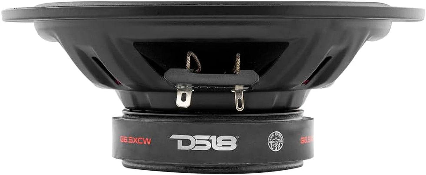 GEN-X6.5C Component Set - 6.5", 2-Way, 150W Max, 50W RMS, Black Paper Cone, Tetorn Dome Tweeters, 4 Ohms - Clarity Unparalled by Other Speakers in Their Class (2 Speakers)
